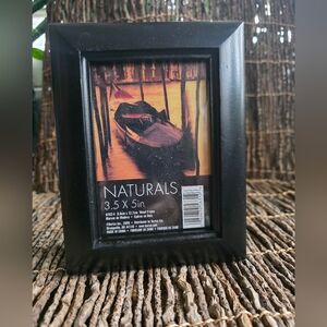 Black Wood Frame Picture Photo Art Frame Fits 3.5x5"